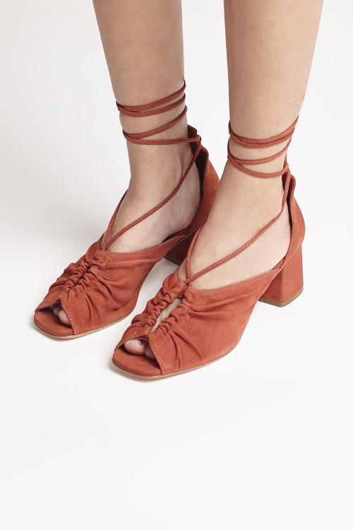 Sandália Camurça De Amarrar