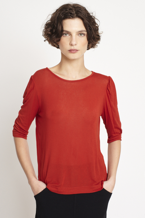 Blusa Malha Tricô Manga Bufante 