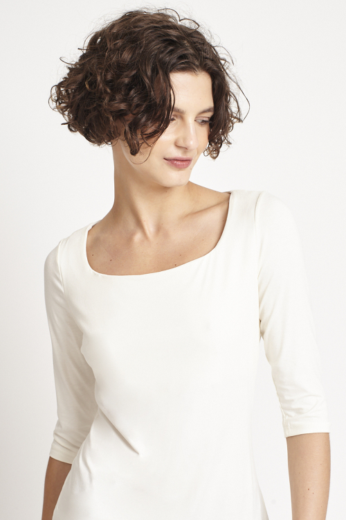 Blusa Viscose Decote Quadrado