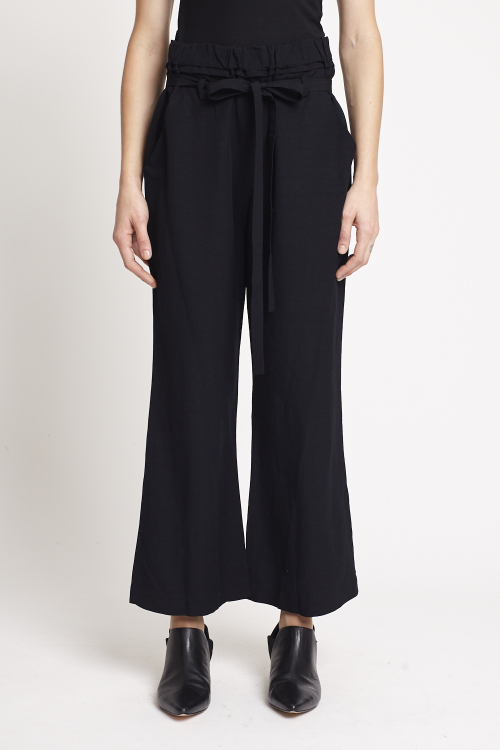 Calça Modal Com Linho Cós Elástico