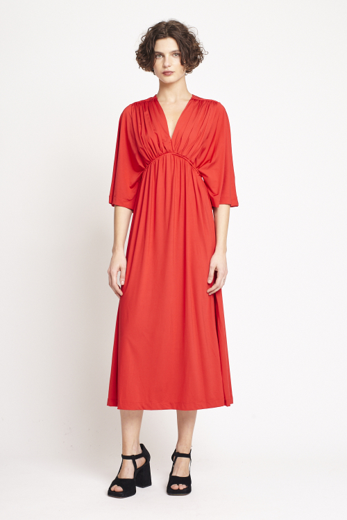 Vestido New Jersey Midi Com Cordão