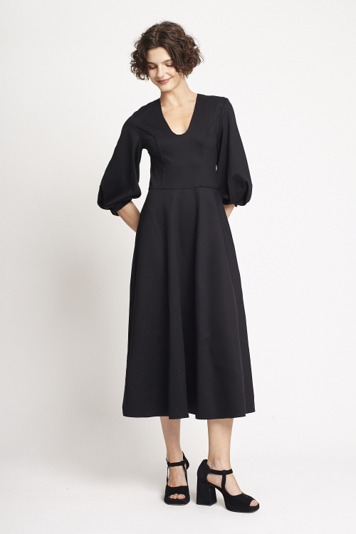 Vestido Duplo Leve Detalhe Manga