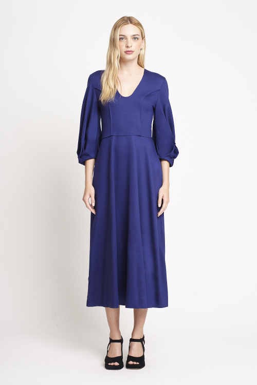 Vestido Duplo Leve Detalhe Manga