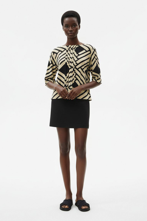 Blusa Jersey Est Grafismo De Palha