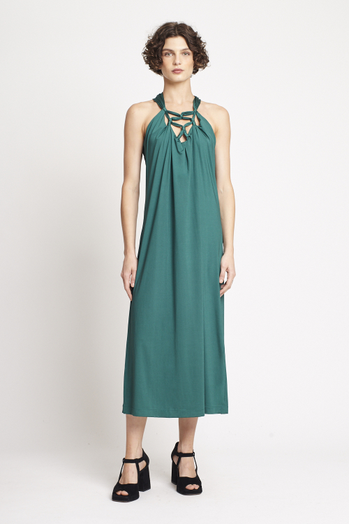 Vestido New Jersey Macramê 