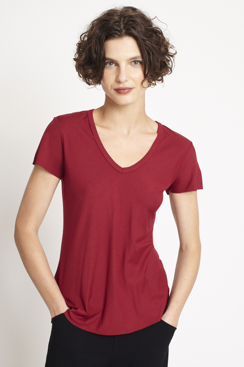 Camiseta Viscose V