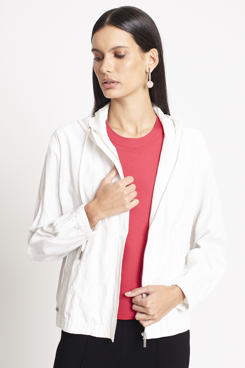 Jaqueta Viscose Metal Capuz