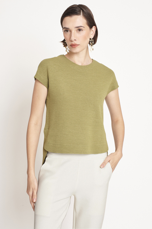 Blusa Bouclê Alongado Costas