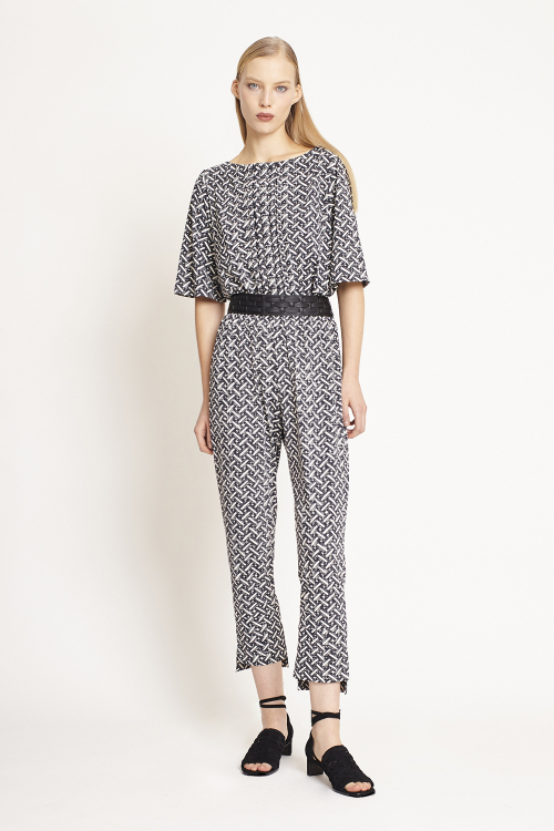 Blusa Jersey Est Cestaria Pregas