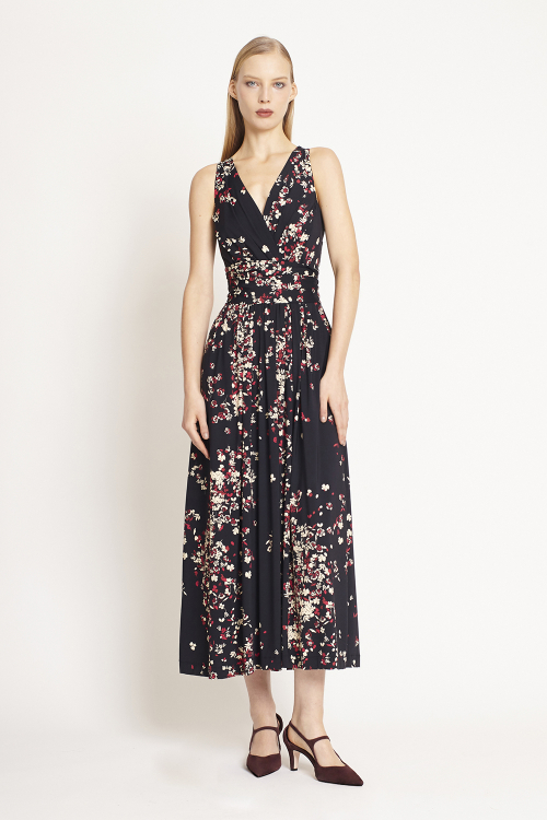 Vestido Jersey Estampa Ramalhete