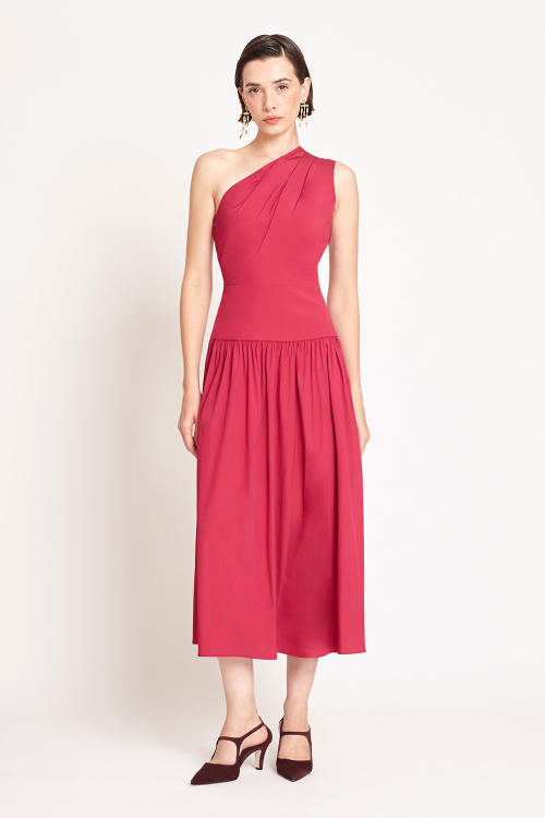 Vestido Tricoline Ombro Só