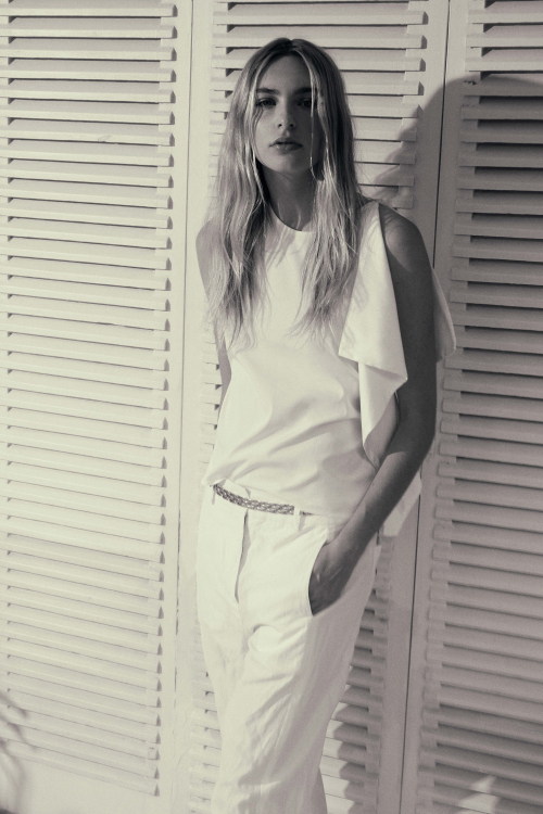 Blusa Tricoline Quadrada