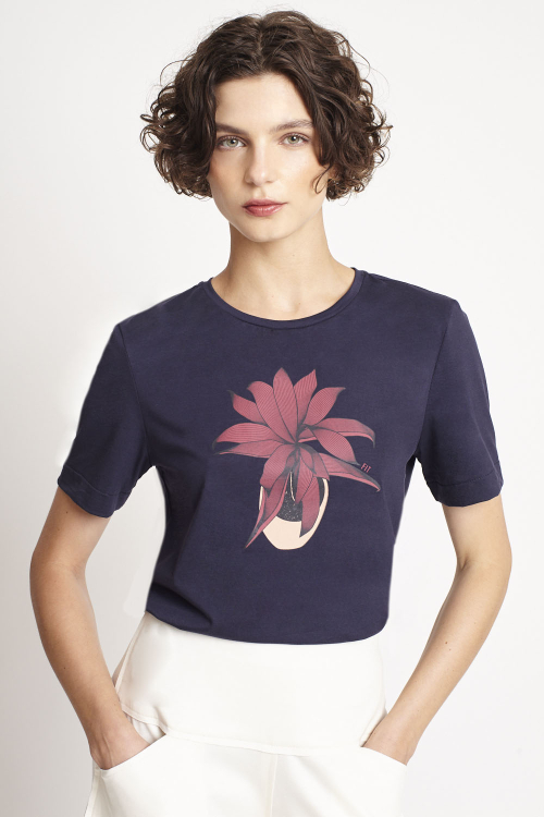 Blusa Algodão Pima Silk Dracena Vermelha