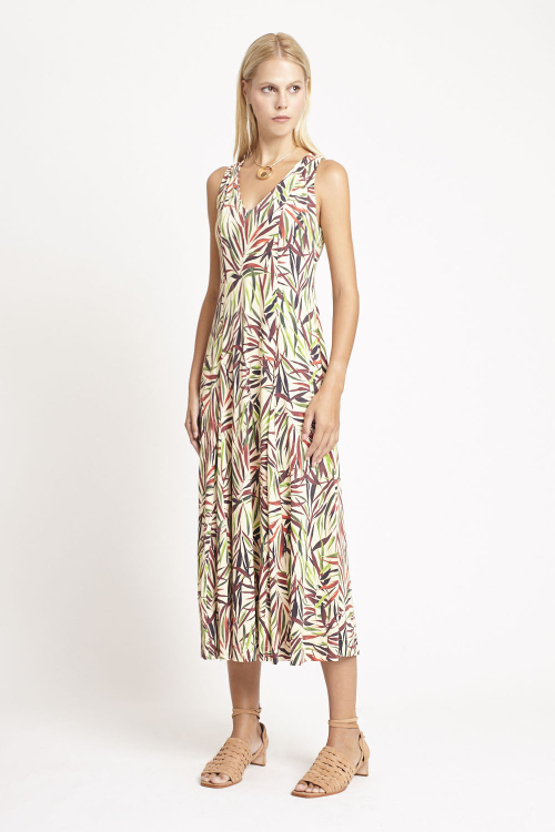 Vestido Jersey Estampa Bloom Nesgas 