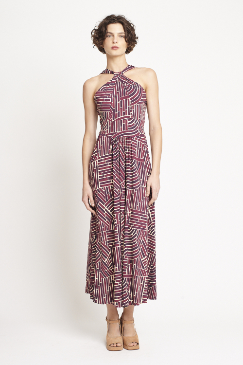 Vestido Jersey Detalhe Decote