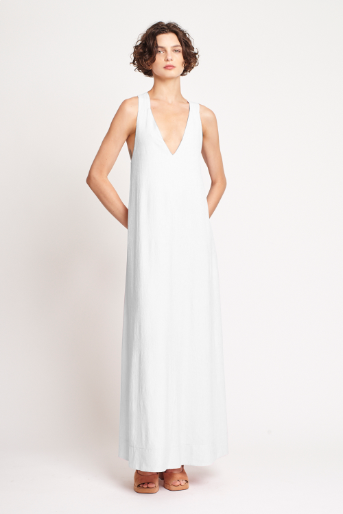 Vestido Plissado Longo