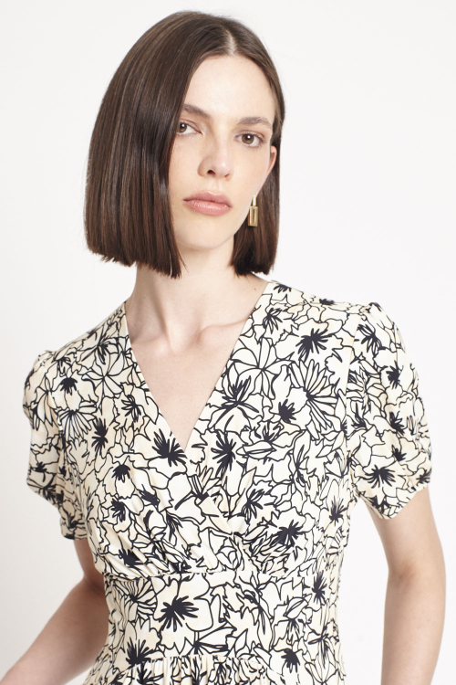 Vestido Jersey Estampa Encanto Midi